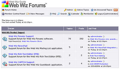 Web Wiz Forums Classic Skin